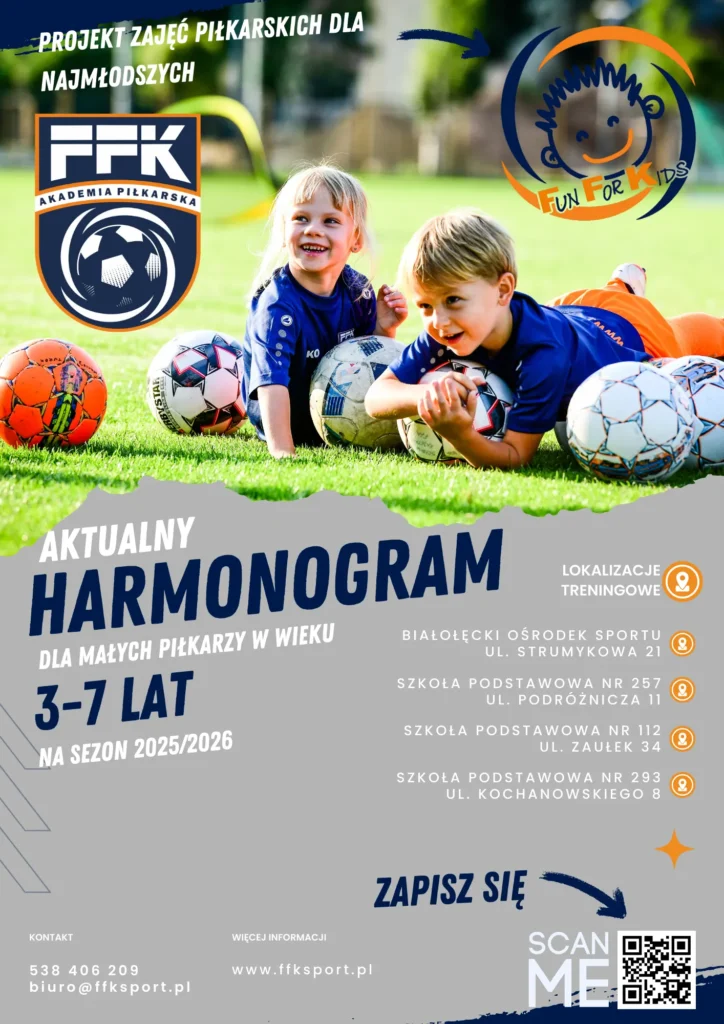 FUN FOR KIDS – SPRAWDŹ, GDZIE TRENUJEMY!